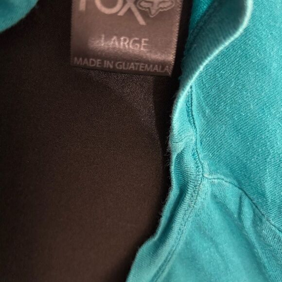 Fox Riders Co Teal T-Shirt - Picture 3 of 3